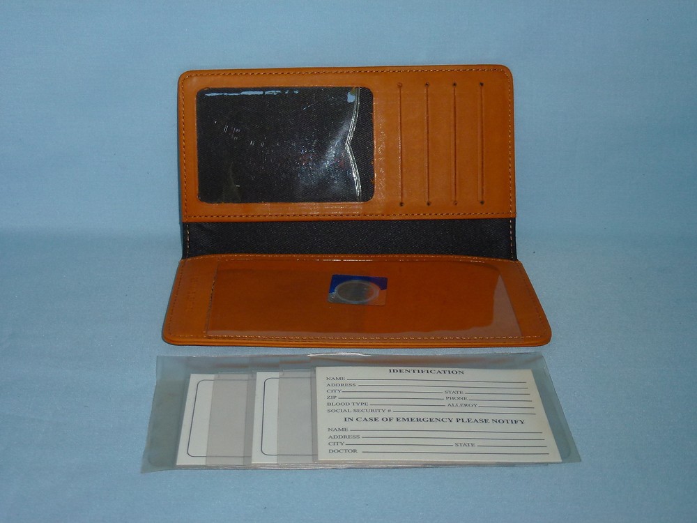 CHICAGO BLACKHAWKS Leather Checkbook NEW tan +