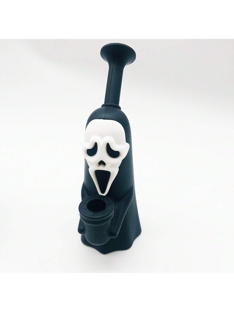 Silicone Smoking Hookah, 6.3" Ghost Style Silicone Hookah, Heatproof Silicone
