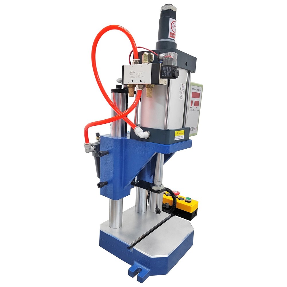 110V 1763lbs Double Column Pneumatic Punch Press Machine Controller 3.94-1.96in