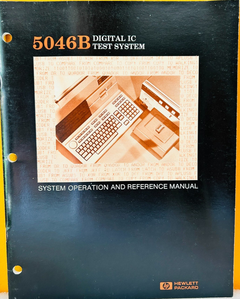 HP 05046-90012 1983 5046B IC Test System Operation & Reference Manual.