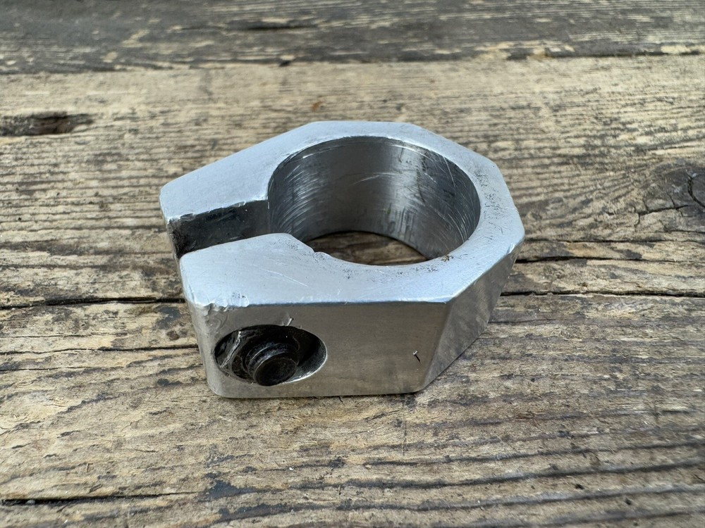 Silver Bmx 1” Seat Clamp Old Mid School