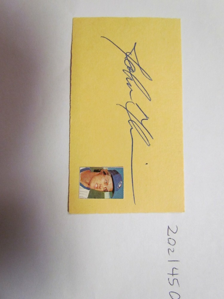 John Flinn Signed Autographed Cut JSA Auction Certified