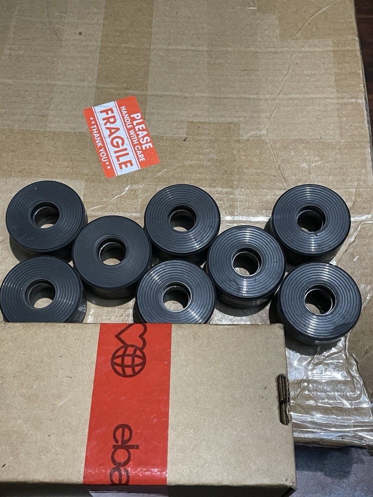(8) Kryptos Skateboard /Rollerskate Wheels 78A 62mm Black