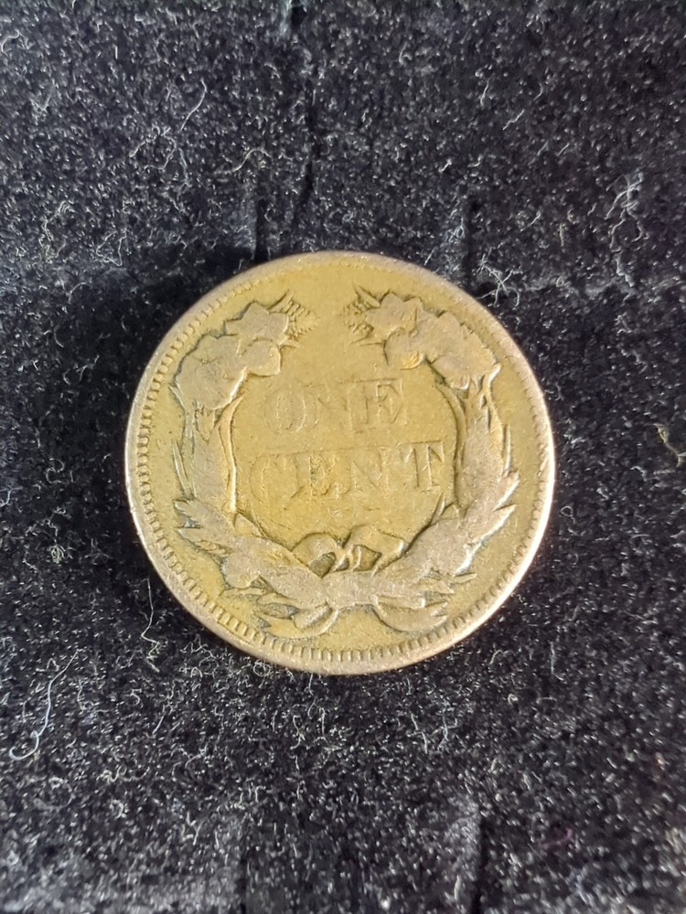 1858 1C Small Letters Flying Eagle Cent Circulated