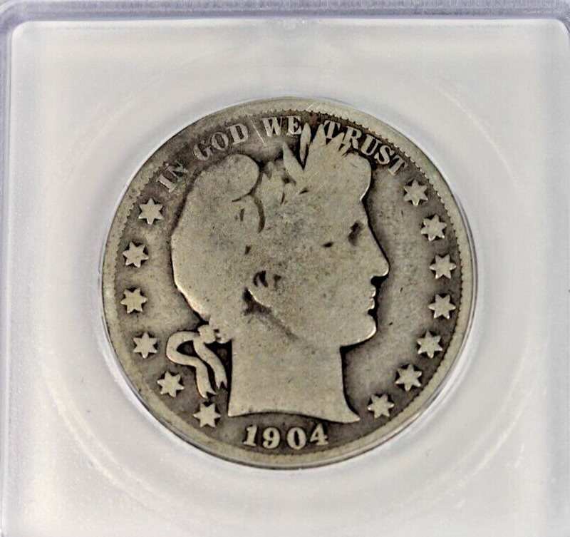 1904-S Barber Half Dollar : ICG G4