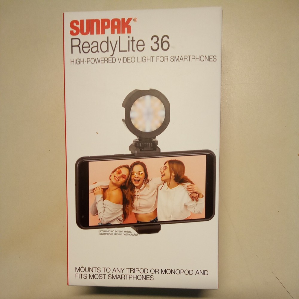 Sunpack Ready Light 36 High Powered Video Light For Smartphones For Any...