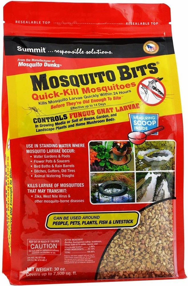 Summit Mosquito Bits 30oz. Kills Mosquito Larvae within 24 hours