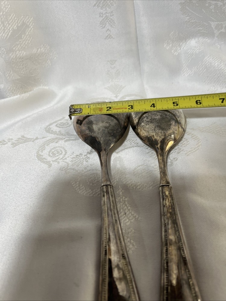 Vintage Silver Plated Salad Fork Spoon Set