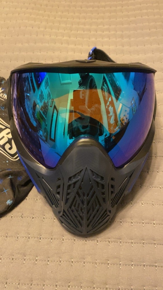 Bunkerkings CMD Paintball Goggle Mask Blue New!