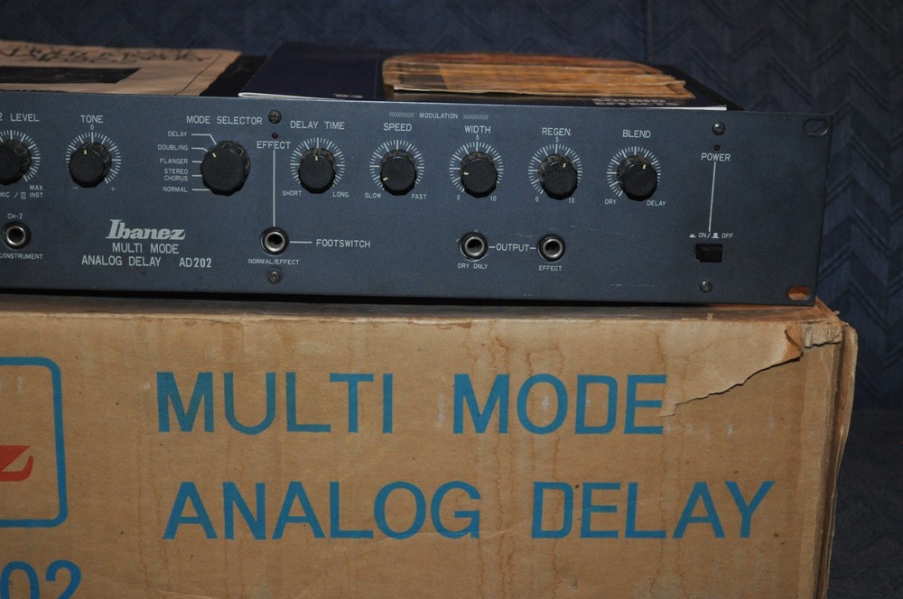 IBANEZ Multi Mode Analog Delay Phase Shift AD202 Rack Mount Studio Gear Manual