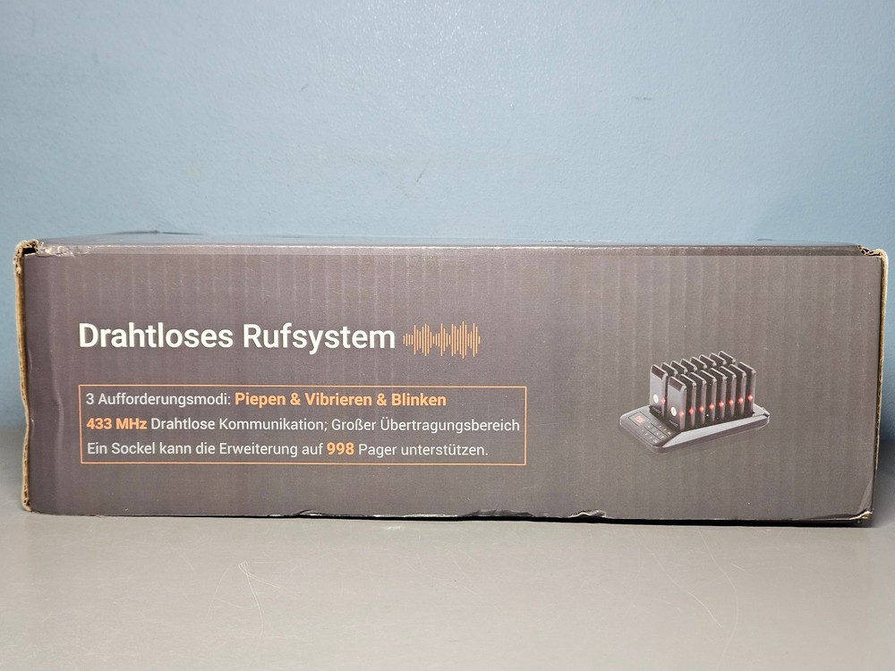 Tera Wireless Calling System - 16 Rechargeable Restaurant Pagers - New in Box!