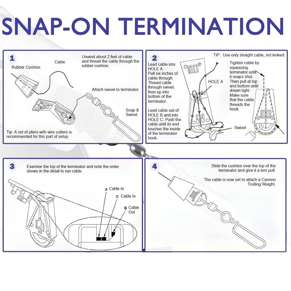 2250141 Line Terminator Downrigger Accessory Downrigger Terminal Kit