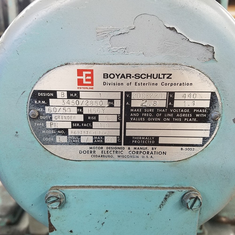 Challenger Boyar-Schultz H618, Handheld Surface Grinder, 240V 3PH - USED
