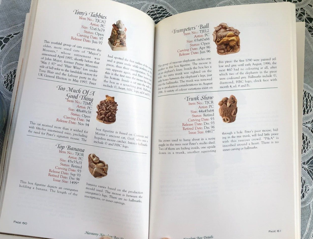 1998 HARMONY KINGDOM REFERENCE GUIDE