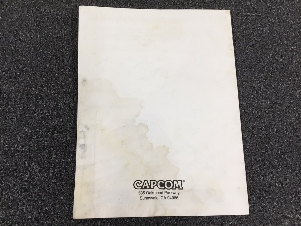 Capcom Dark Stalkers Video Game Manual