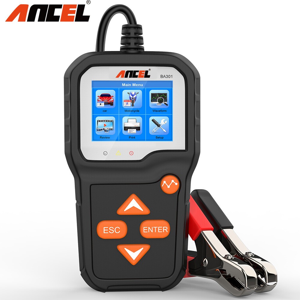 ANCEL BA301 Car Battery Tester Charging Test Load Test Analyzer Support Printer
