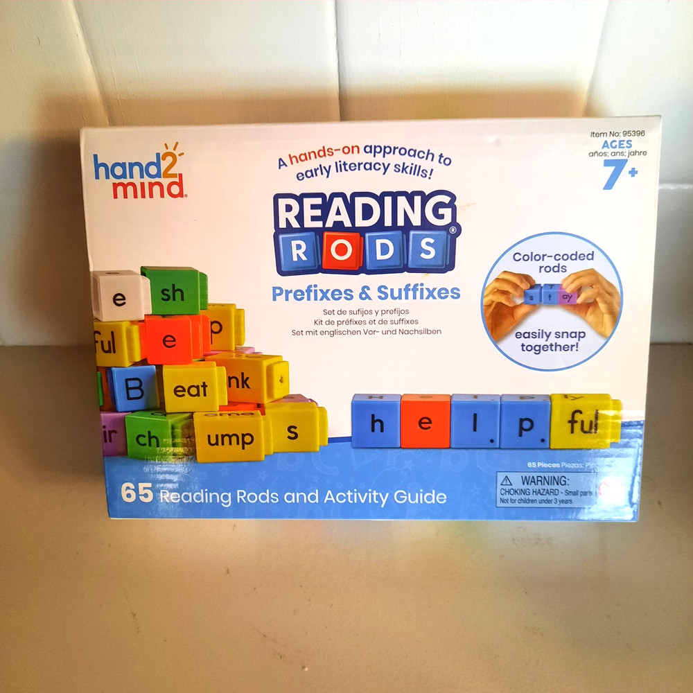 2- Hand2Mind Reading Rods-Sentence Construction- Prefixes & Suffixes-Ages 7+