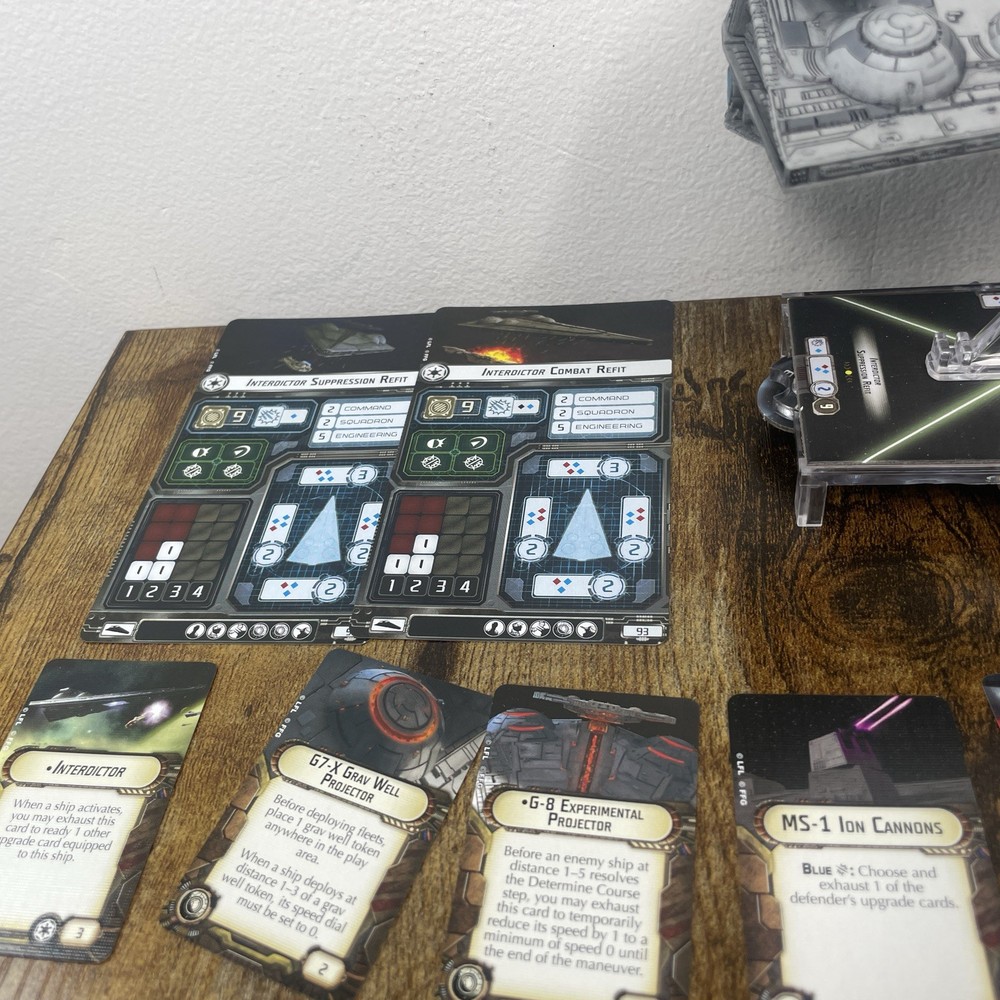 Star Wars Armada Interdictor expansion Used Complete FFG