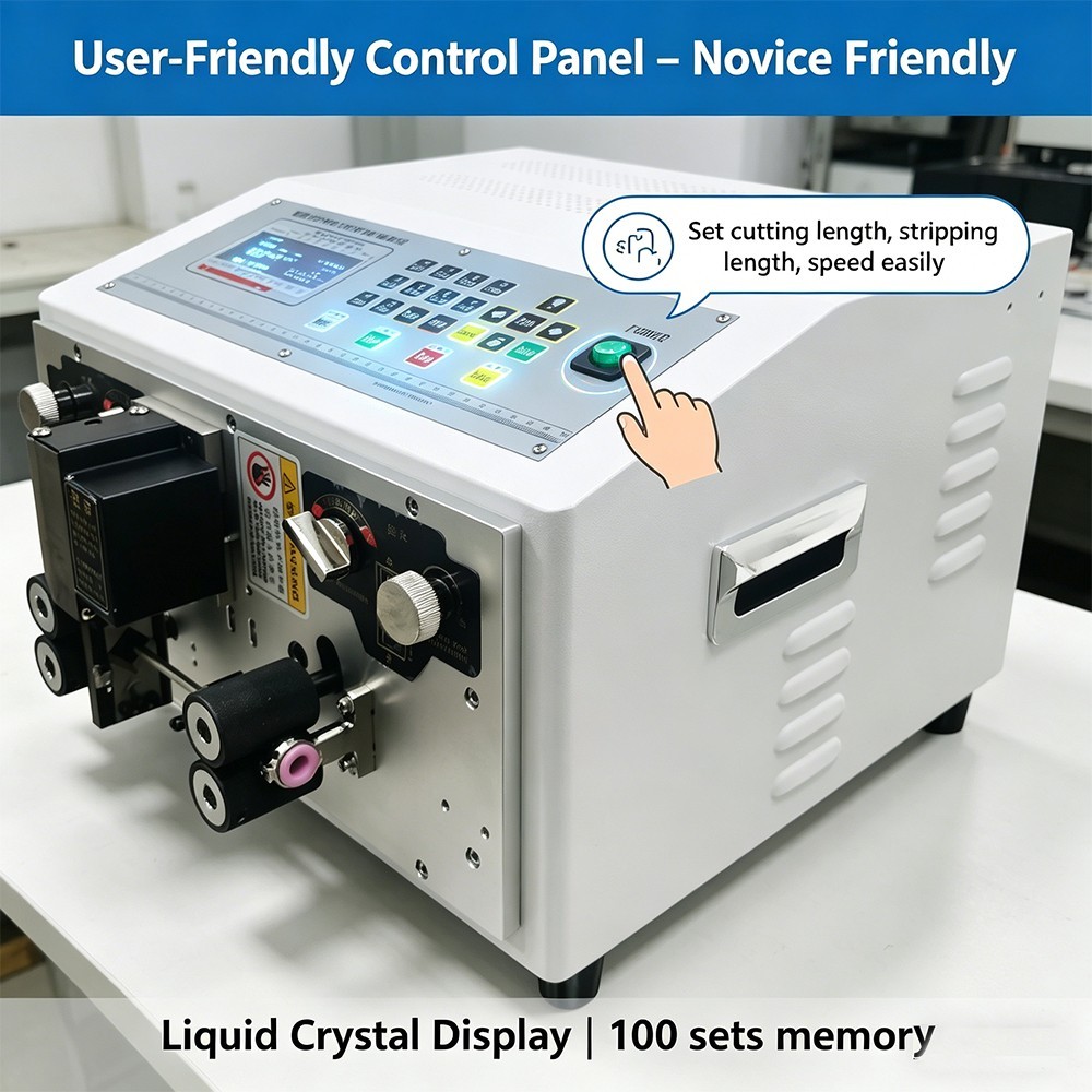 110V Automatic Wire Stripping Cutter Computer Controlled Wire Stripper 0.1-10mm²