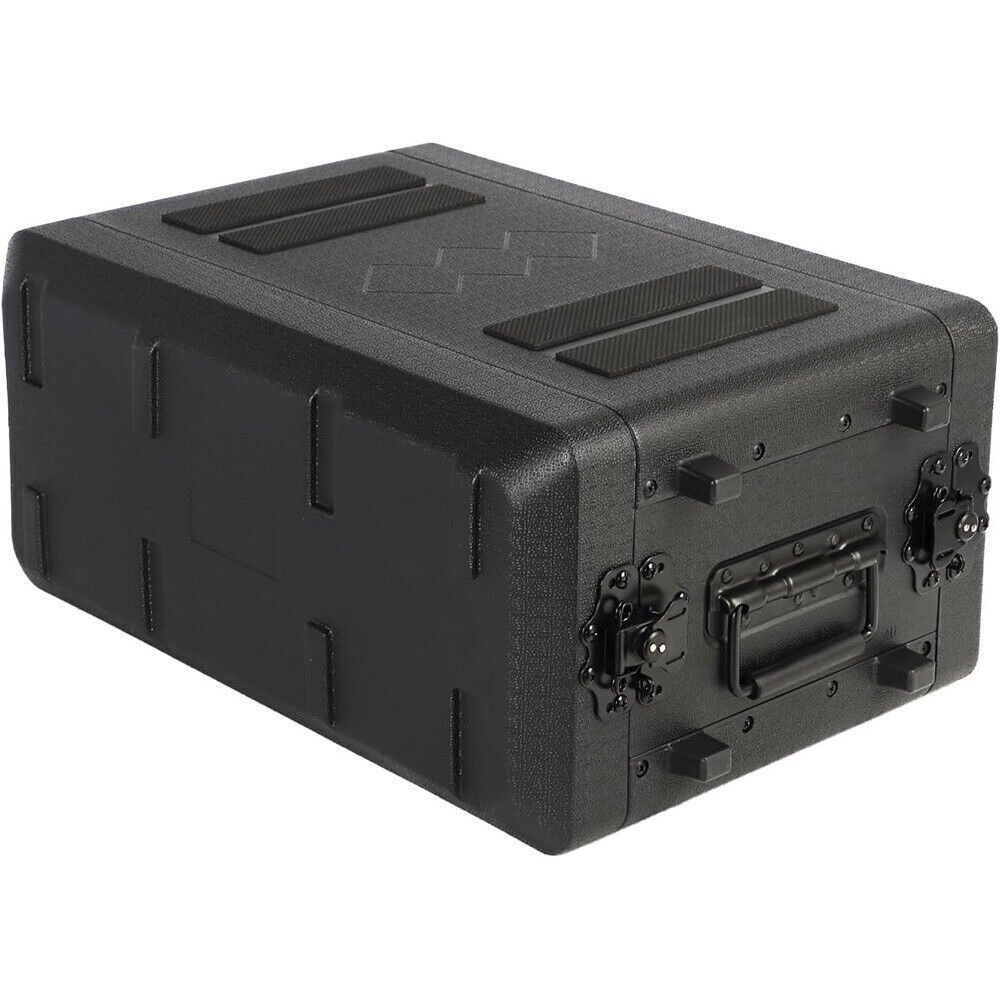 4U Rack Case 11" Depth, 19" Rackmount Flight Case with Microphone Compartments