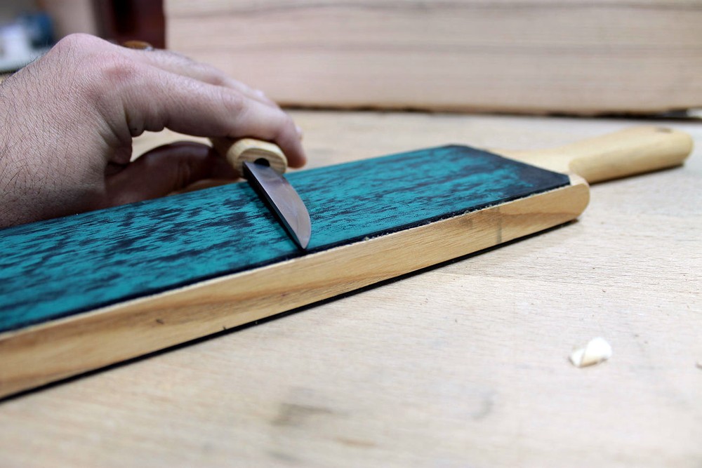 Leather Paddle Strop Dual-Sided Paddle Strop Leather Strop Sharpening Tools TOP