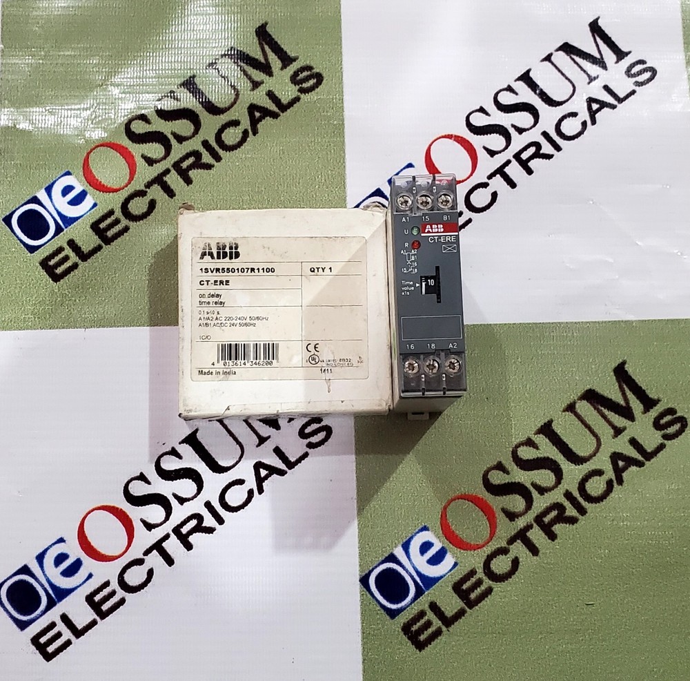 ABB CT-ERE ON DELAY TIMER VOLTAGE 220VAC FREE FAST SHIPPING(NEW OPEN BOX)