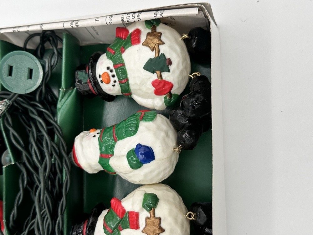 Kurt S. Adler UL1356 10-Light Snowman String light set Used