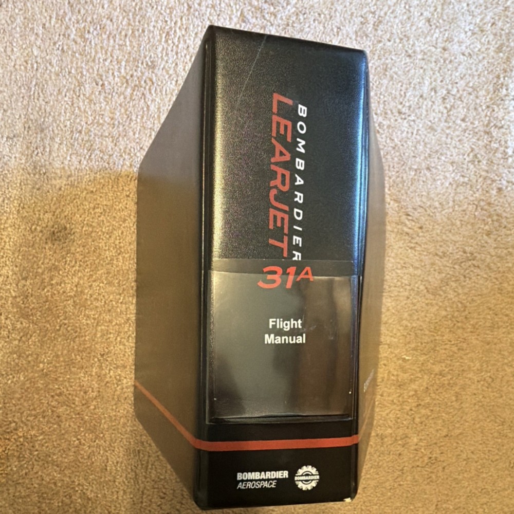 Bombardier Learjet 31A Flight Manual *EXCELLENT*