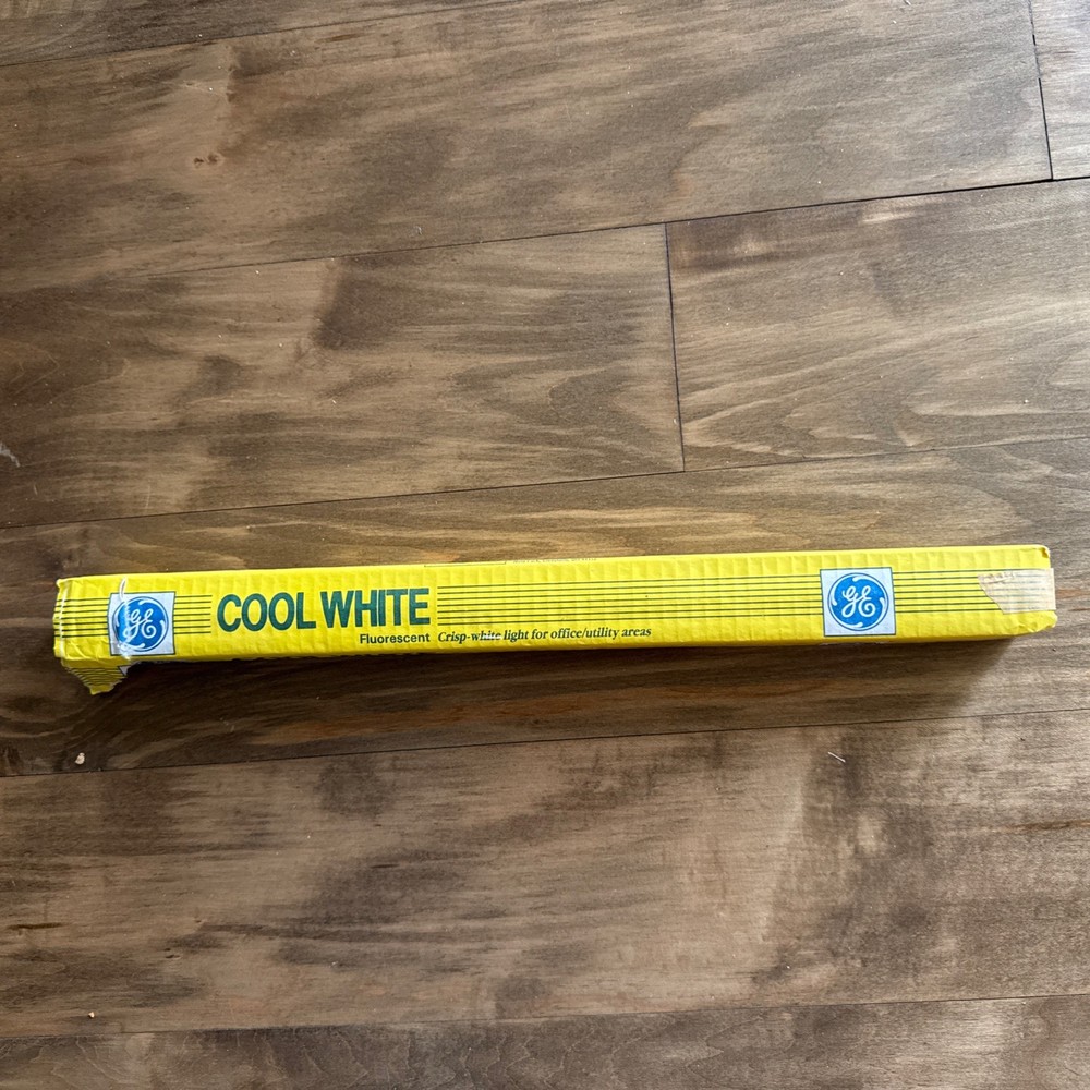 GE F15T12/CW Fluorescent 15W 18" Lamp Light Bulb Cool White Made in USA