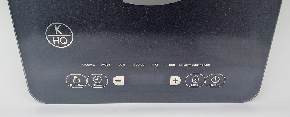 Kitchen HQ 1500 Watt Induction Burner, Black