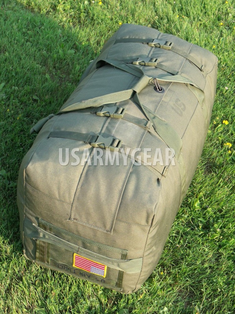 Military Issue IMPROVED Deployment DUFFLE DUFFEL Flight Travel Bag Back Pack GI