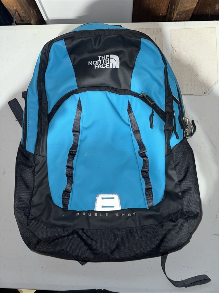 The North Face Double Shot Backpack Blue/black