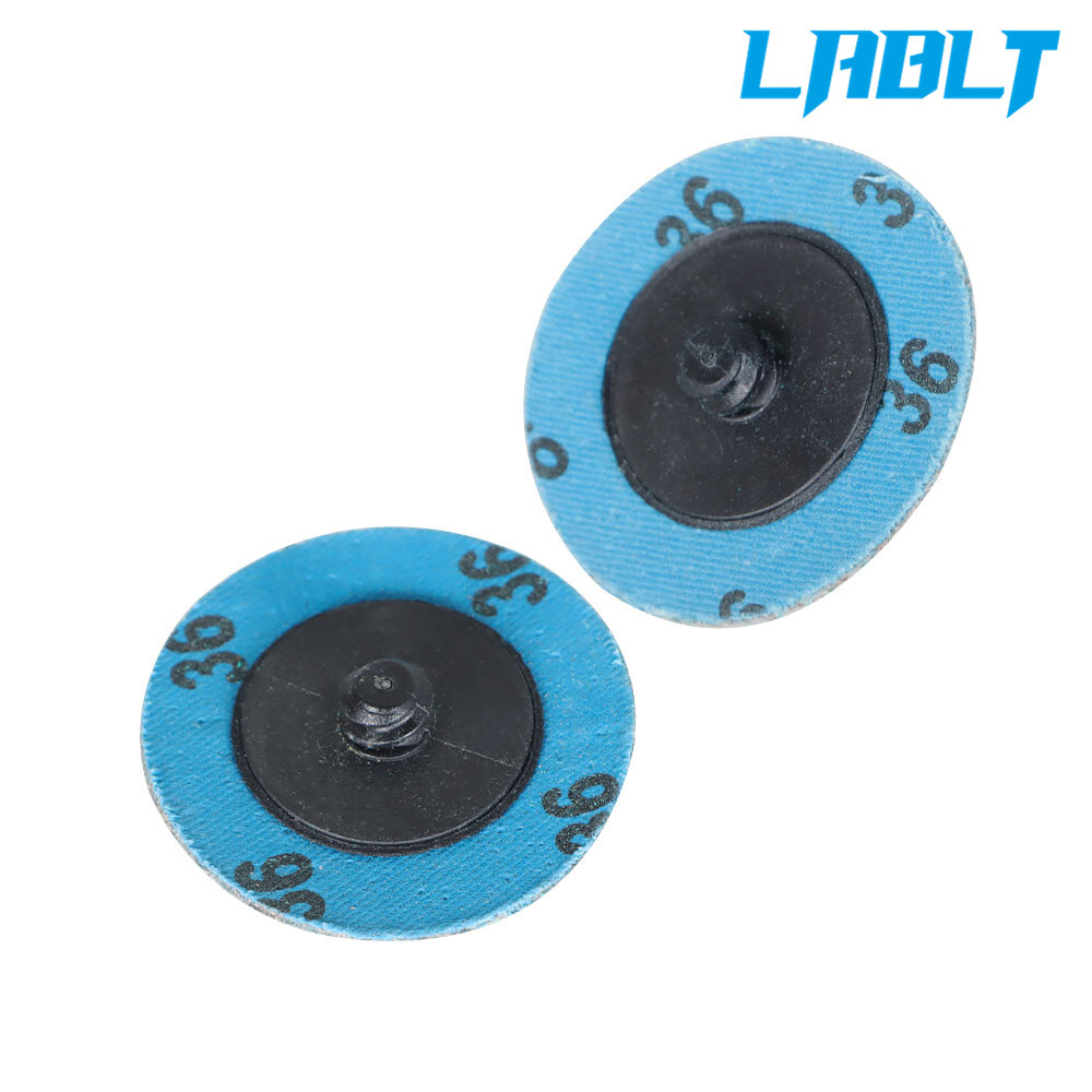 LABLT 25 Pack 2" 36 Grit Zirconia + Grind Aid Quick Change Sanding Discs Type