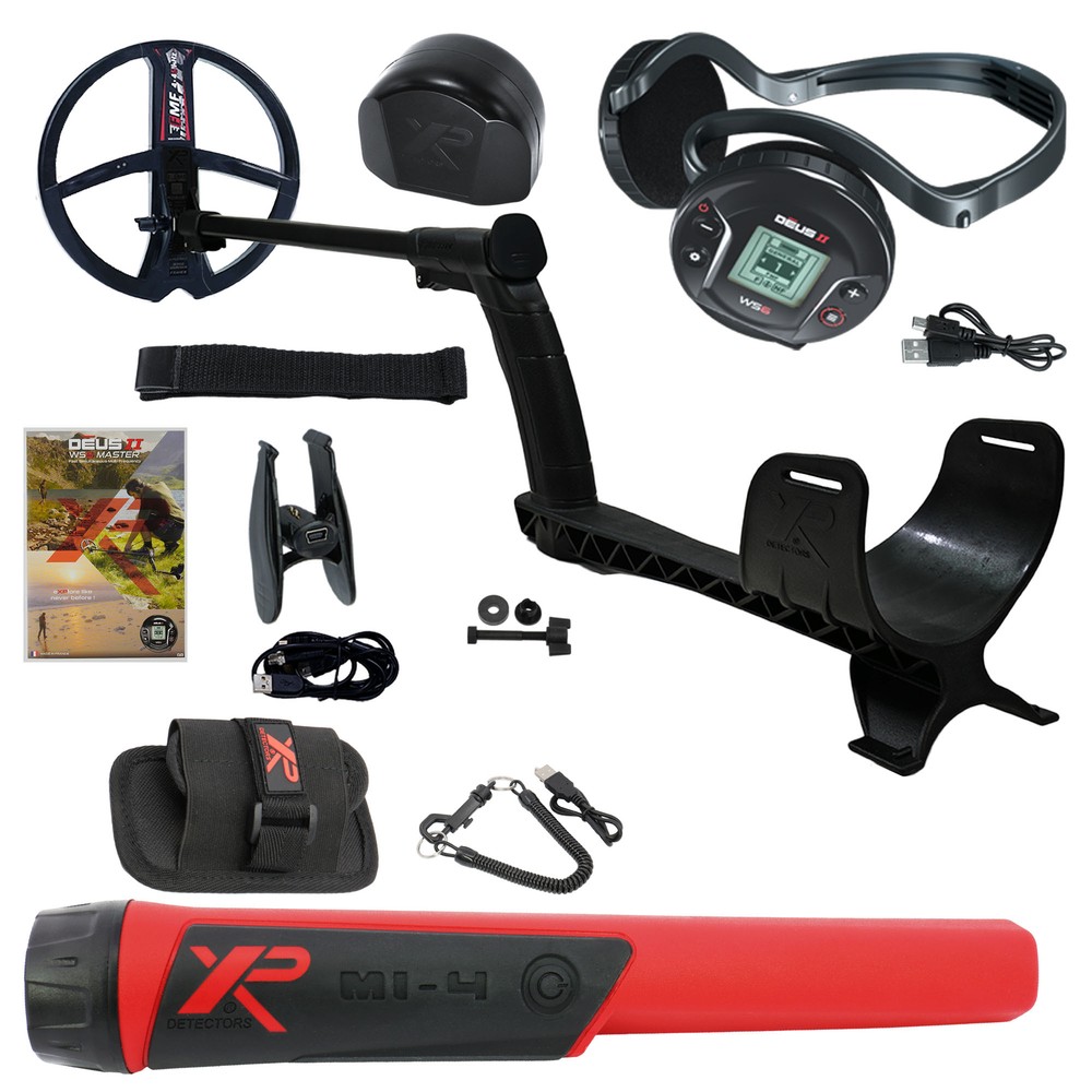 XP DEUS II WS6 Master FMF Detector with 9" FMF Coil & MI-4 Pinpointer