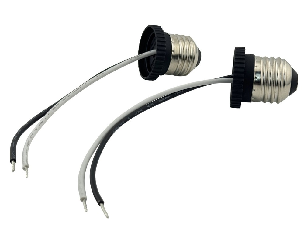 Rebaydo 2pc E26 male socket with wires