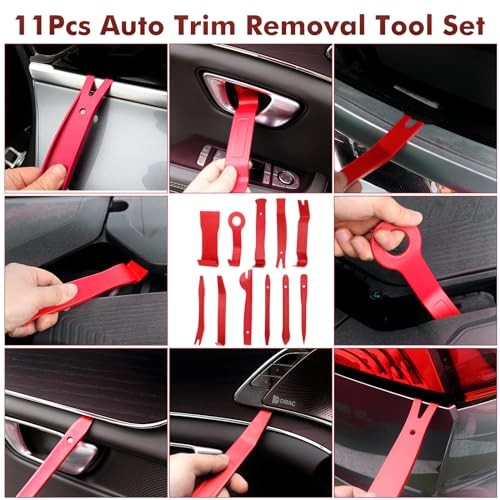 352pcs Trim Removal Tool, Pry Tool, Door Panel Removal Tool Kit, Clip Red