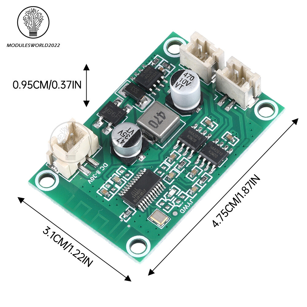 DC8V-24V 3W Bluetooth Amplifier Module Stereo Decoding 2 Channel Amplifier Board