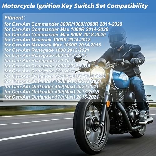 Ignition Key Switch Ignition Switch Lock Set No.710003847 for Can-Am Commander
