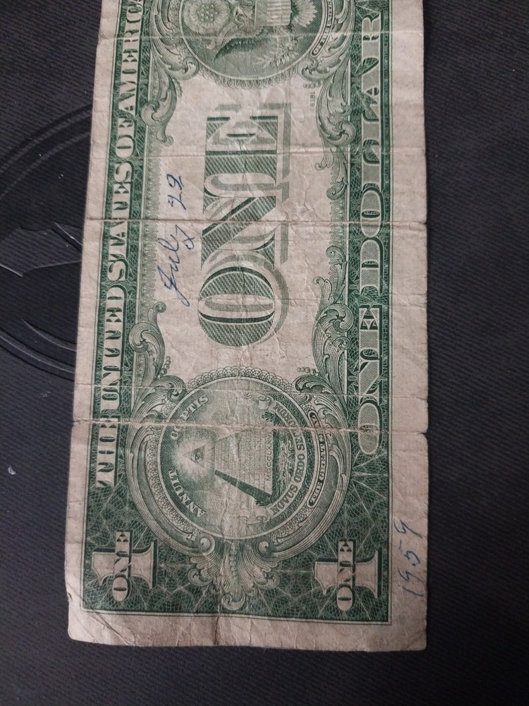 1935 1 silver certificate Series 1935f