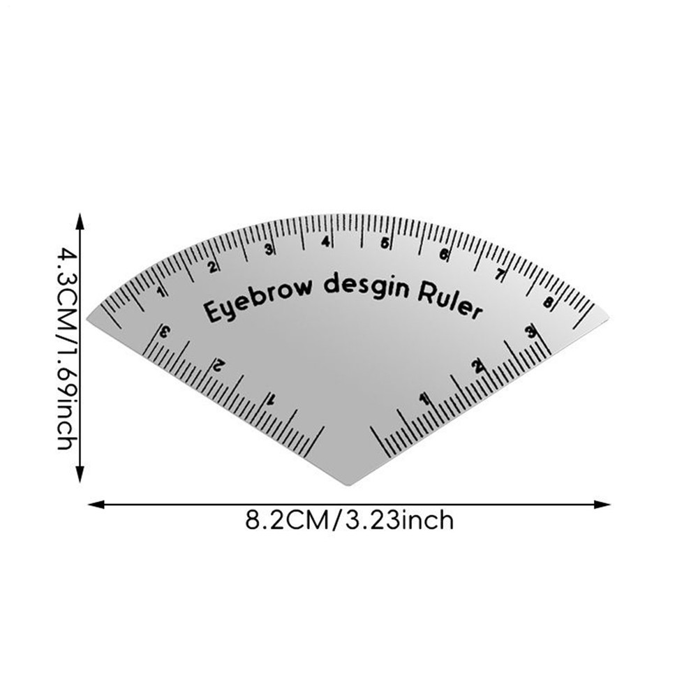 Quick Eyebrow Design PVC Ruler, Tattoo Positioning Drawing Tool