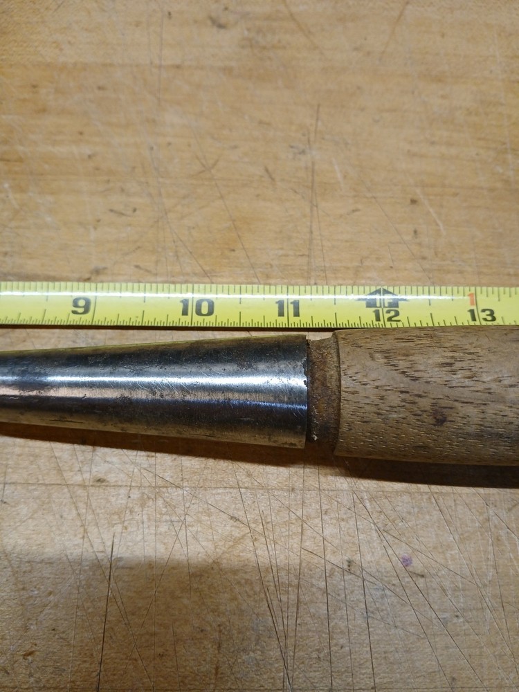 ANTIQUE UNDERHILL EDGE TOOL CO. 1/2" MORTICE CHISEL *LONG* EXCELLENT CONDITION!
