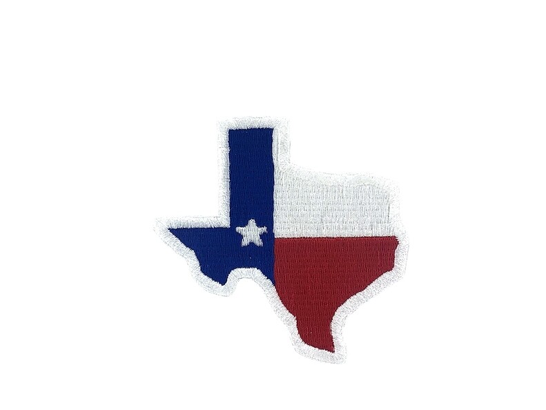 Texas Flag Embroidered Iron-On Patch Badge