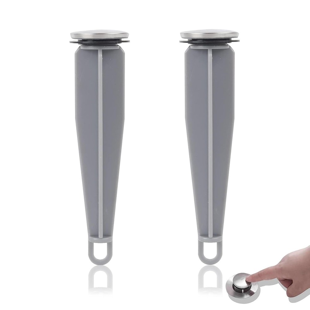 2-Pack Chrome Bathroom Sink Pop-Up Stoppers 1-1/4 Inch Diameter