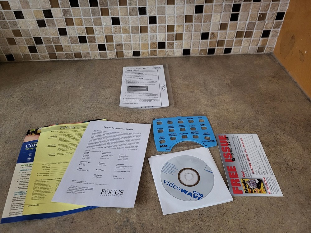 FOCUS COMMAND POST CP1 CP-1 MEDIA CONTROLLER W/ USB CONNECTOR CABLE HT-39