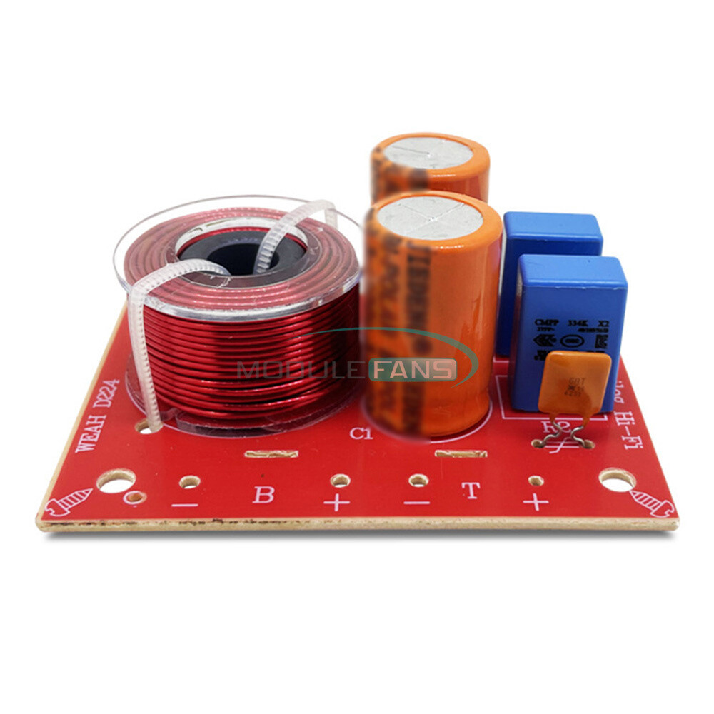 80W Hi-Fi Audio Speaker Crossover High & Low Two-way Filter Frequency Divider