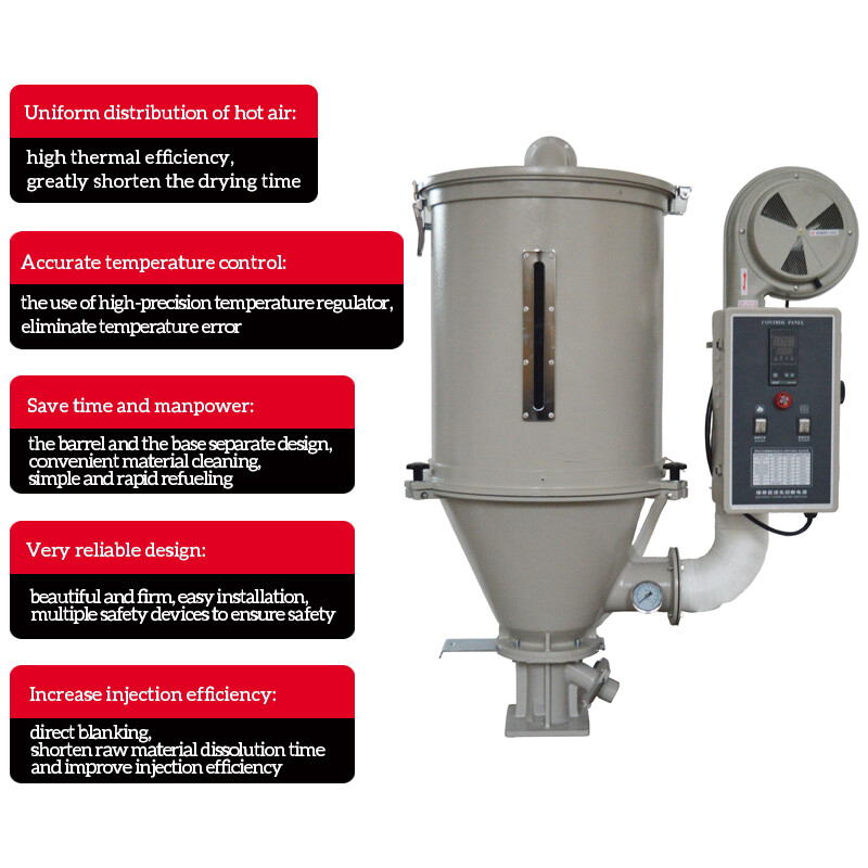 25kg Hopper Type Plastic Dryer Injection Plastic Drying Machine