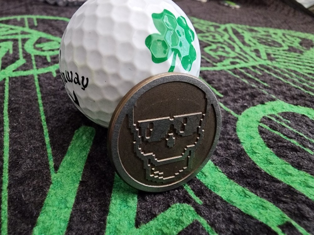 Swag Golf 8-Bit Skull Putter Ball Marker Alignment Tool⛳⛳⛳