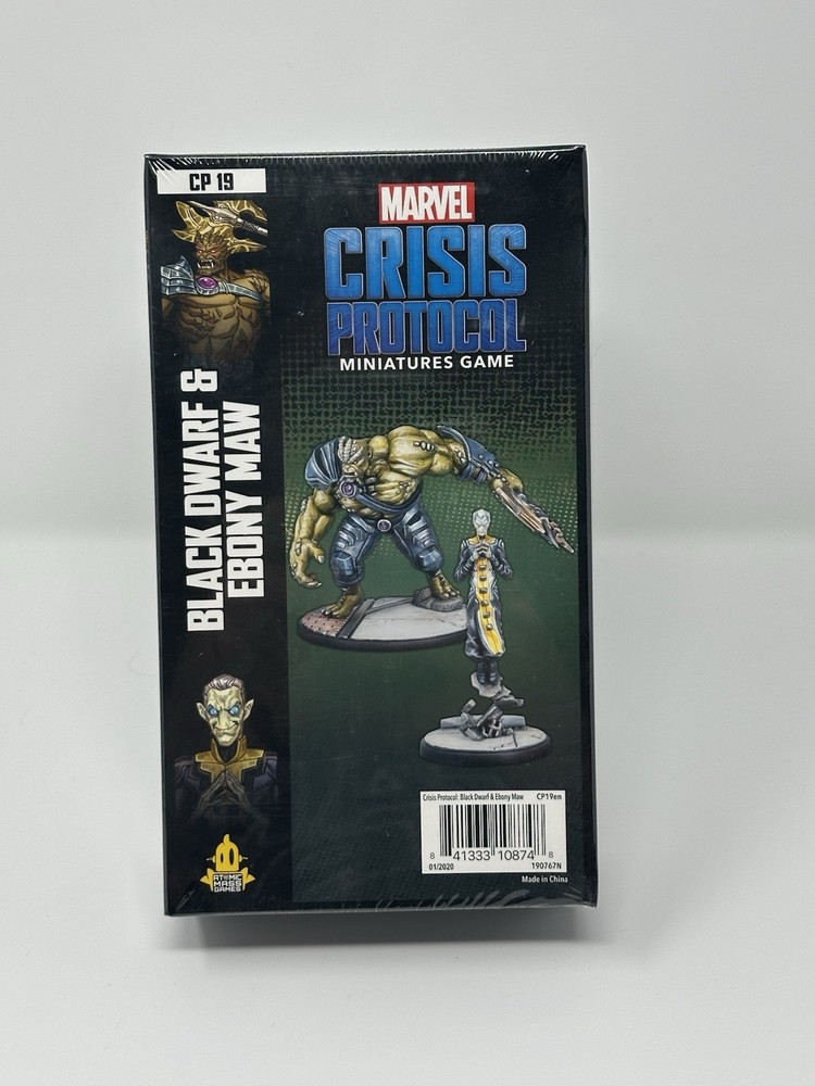 Marvel Crisis Protocol Black Dwarf & Ebony Maw Pack SEALED Atomic Mass Games