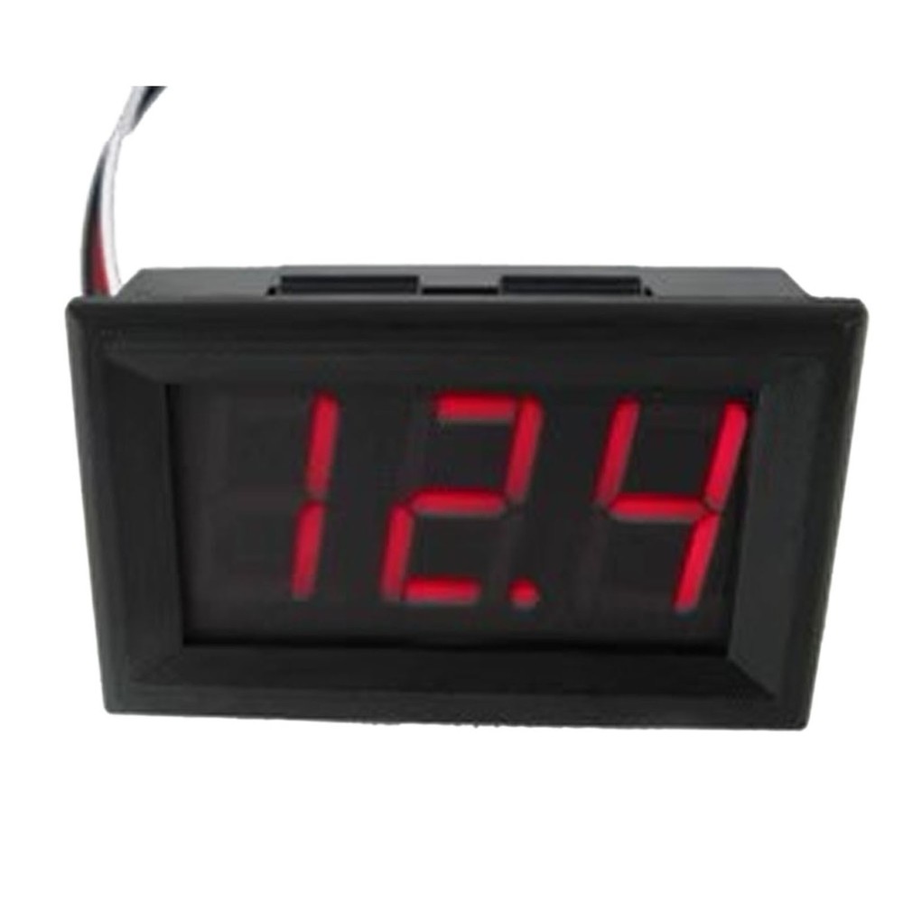 Convenient DC Voltmeter Red Blue Green LED Display Measurement Range DC4 5V 30V