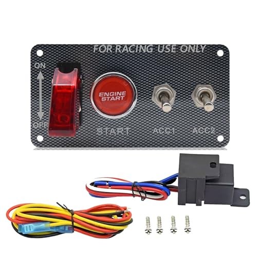 4-in-1 Universal 12V Racing Ignition Switch Panel  4 in 1 Ignition Switch Panel